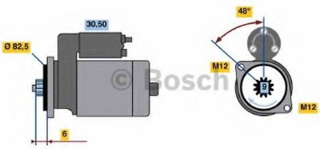 BOSCH 0 986 020 370 Starter Anlasser 1,8kW für VW PASSAT Variant (3B6) 12V