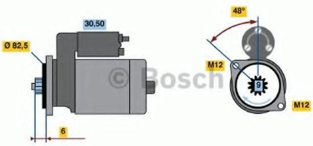 Démarreur robuste 12V BOSCH haute performance Audi A6 C5 Passat B5.5