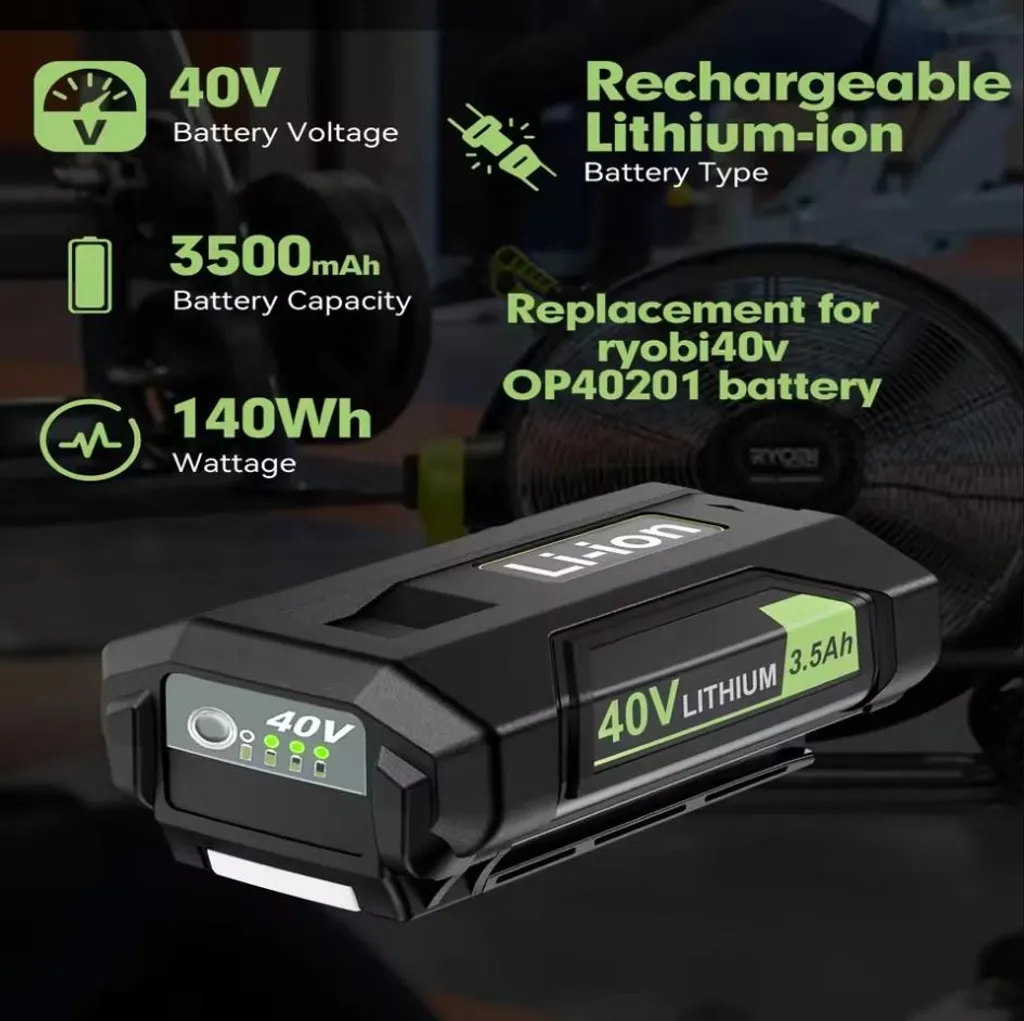 Batterie Ryobi 40V Haute Capacité 3500mAh - Performance Longue Durée