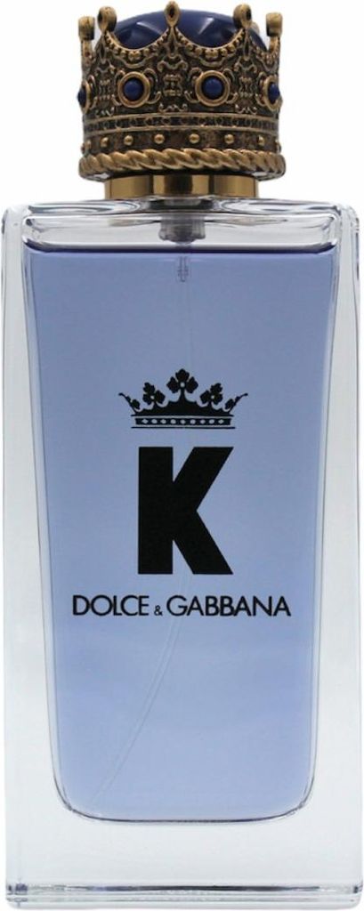 A bottle of Dolce & Gabbana K Eau de Toilette.