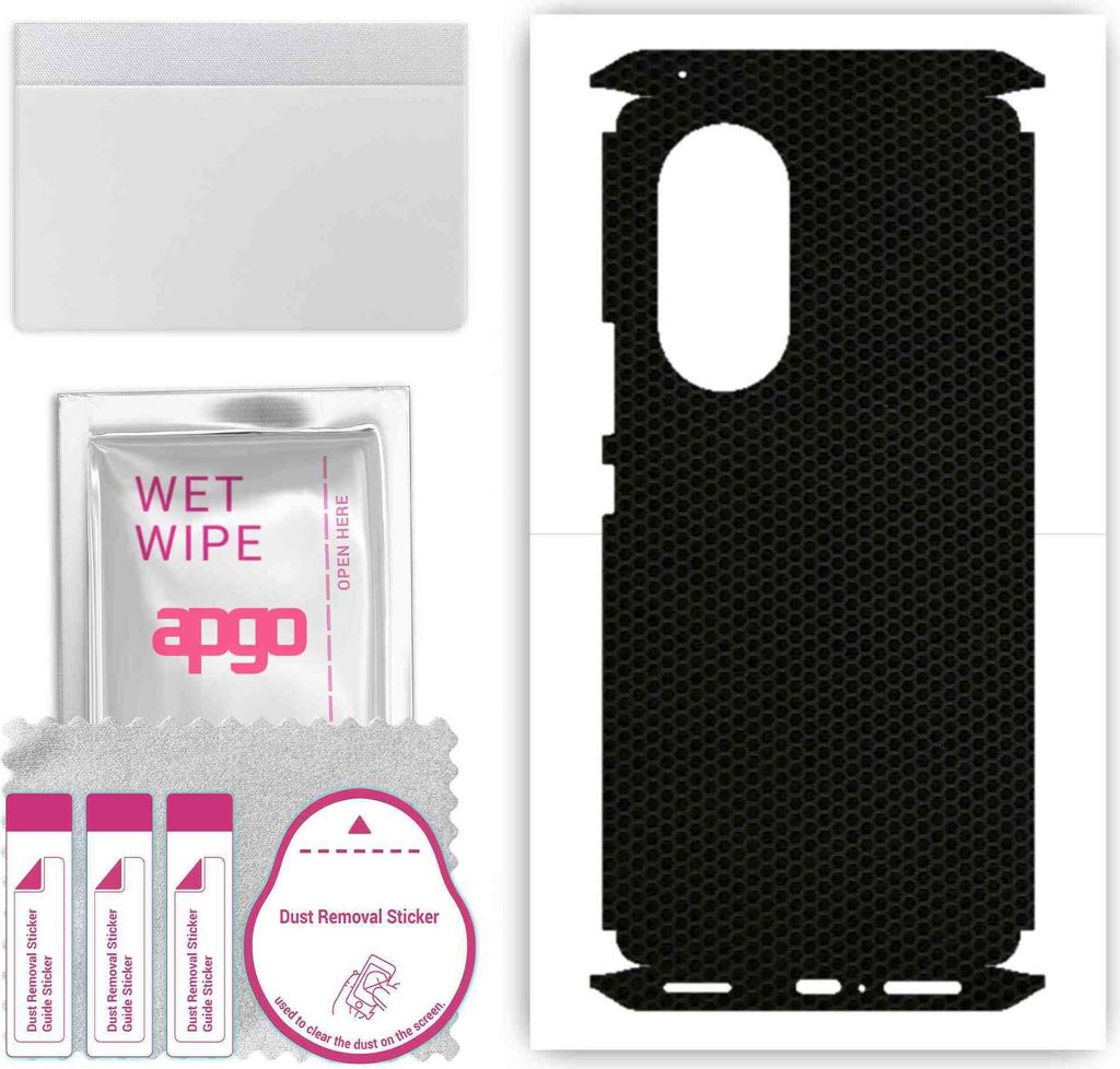apgo Rückseite + Seiten Schutzfolie, Skin, kompatibel mit Huawei Nova 9 Pro, Hinten Displayschutzfolie aus Vinylfolie, kratzfest, einfache Montage...
