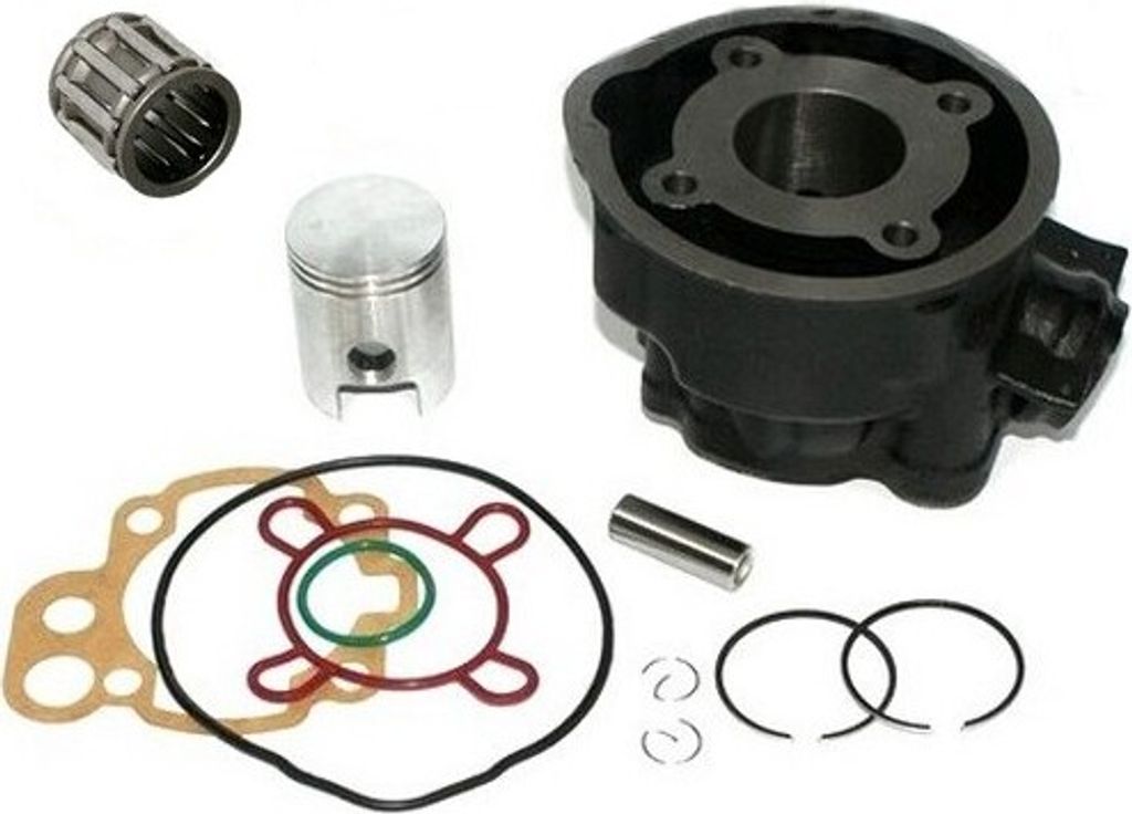 50 Zylinder KIT 40,3 KOLBEN Nadel Lager Set für Fantic Supermoto 2T AM6 SCHWARZ Zylinderkit