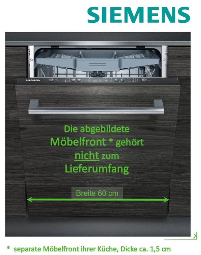 Siemens iQ100 SN615X03EE, Voll integriert, Standardgröße Produktbild 