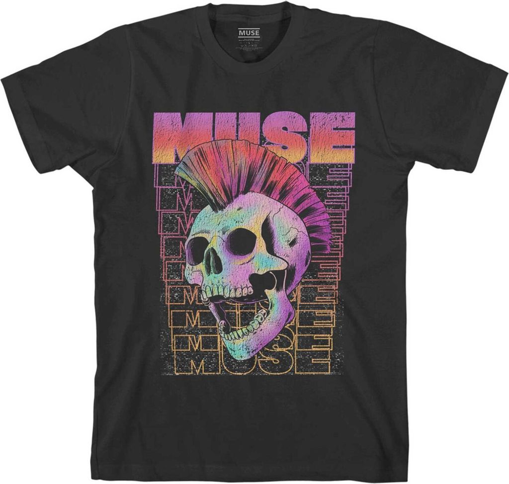 Muse - Tričko pánské/dámské uni RO4710 (XL) (Černá) Obrázek produktu 