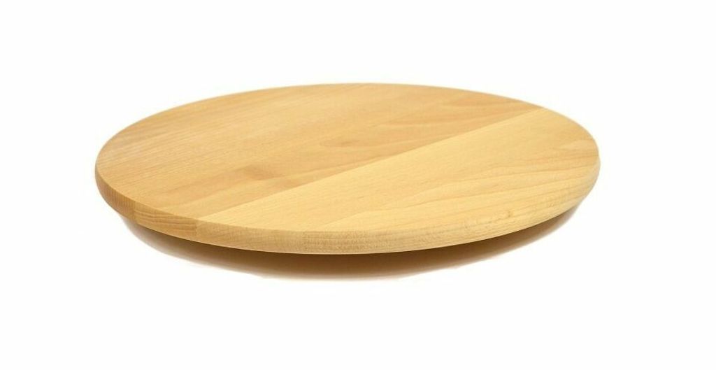 Pizzabrett Drehplatte Holzbrett Servierplatte Holz Schneidebrett Tablett 30 cm