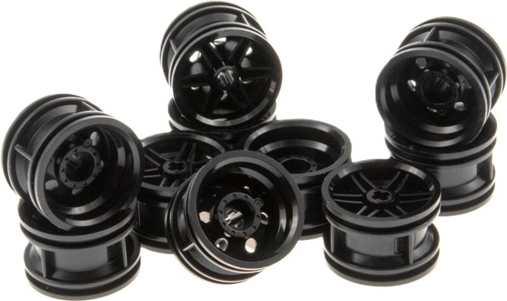 10x Lego Technic Felge 30.4x20 schwarz Auto Fahrzeug Rad 4299389 56145