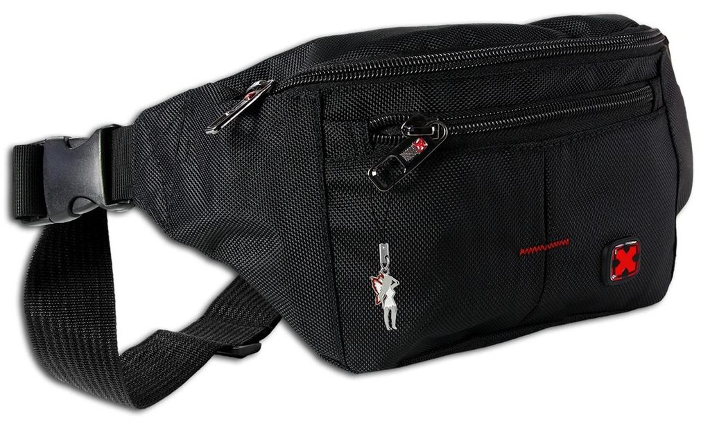 Travel N Meet Reißverschluss Gürteltasche schwarz Polyester Produktbild 
