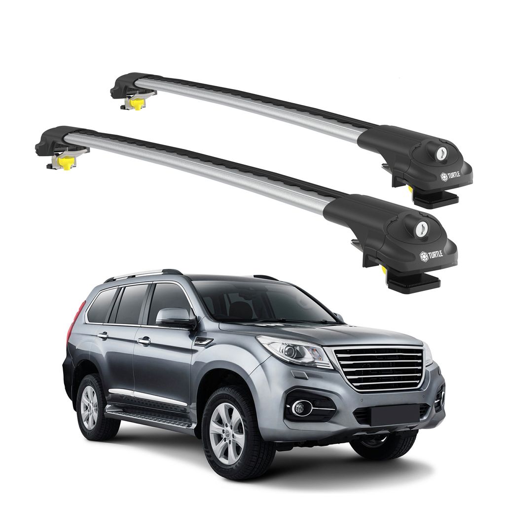 TURTLE DACHTRÄGER AIR-1 GREAT WALL HAVAL H9 ALL 2015 - 2024 , Silber