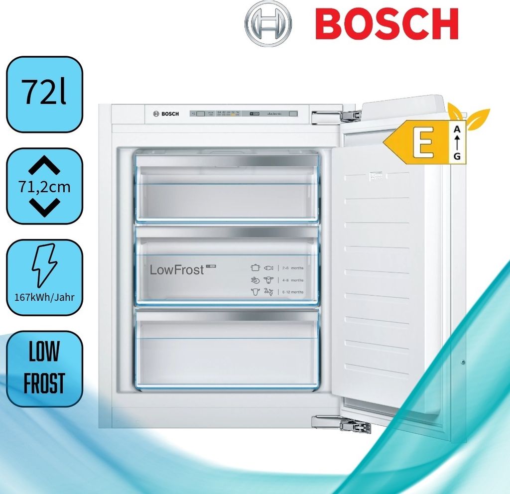 Bosch GIV11AFE0 Zamrażarka do zabudowy 167 kWh/rok 72 litry Zdjęcie produktu 