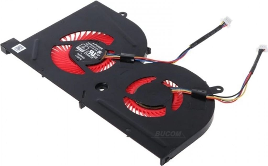 CPU & GPU Cooling Fan Replacement For MSI GS63, GS63VR, GS73, GS73VR (MS-16K2) – BS5005HS-U2F1 / U2L1, 5V 4-Pin