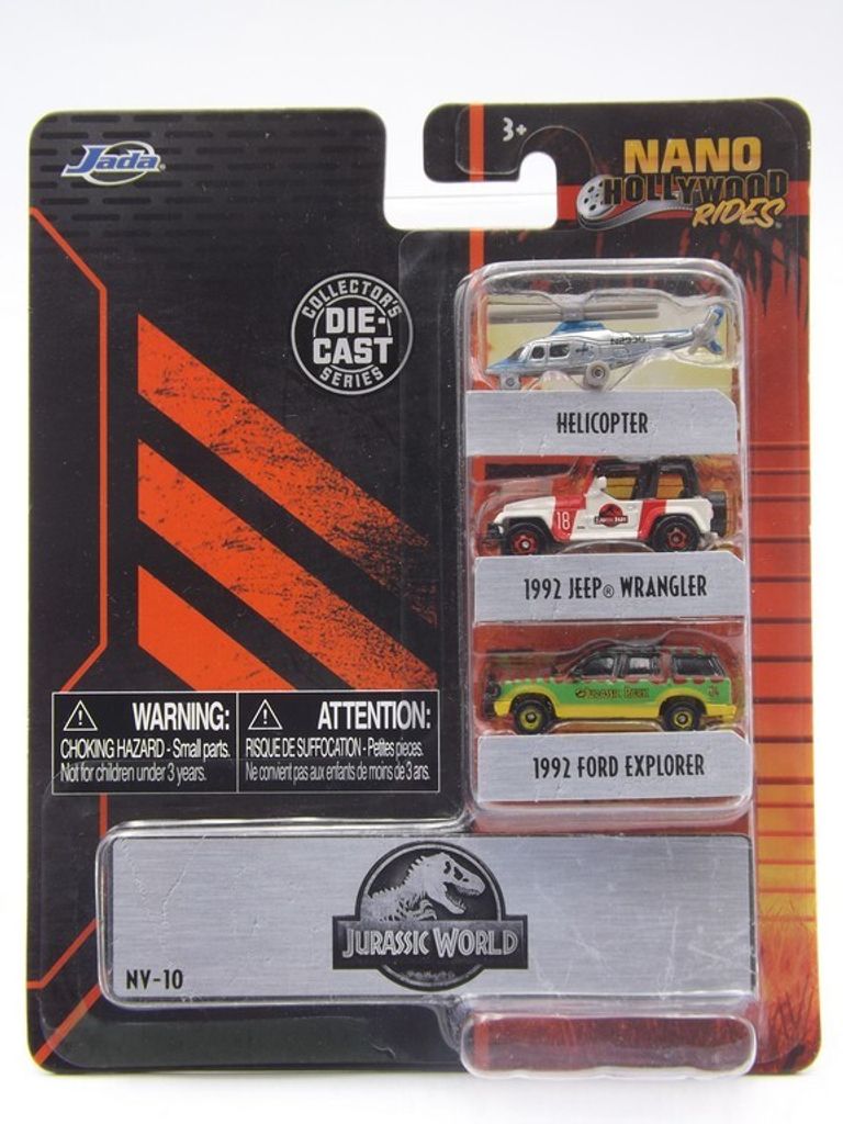 Jada Toys Jurassic Park Nano Cars, Auto-Modellsatz, Jurassic Park, 3 Jahr(e), 8 Jahr(e), Mehrfarbig, Nicht für Kinder unter 36 Monaten geeignet