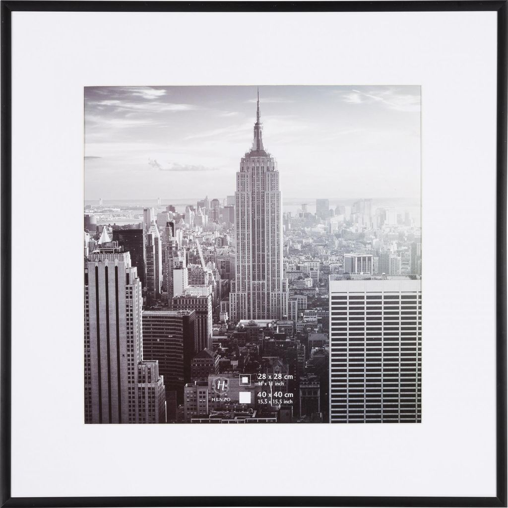 Henzo cornice in alluminio Manhattan nero 40x40 cm con Immagine del prodotto 