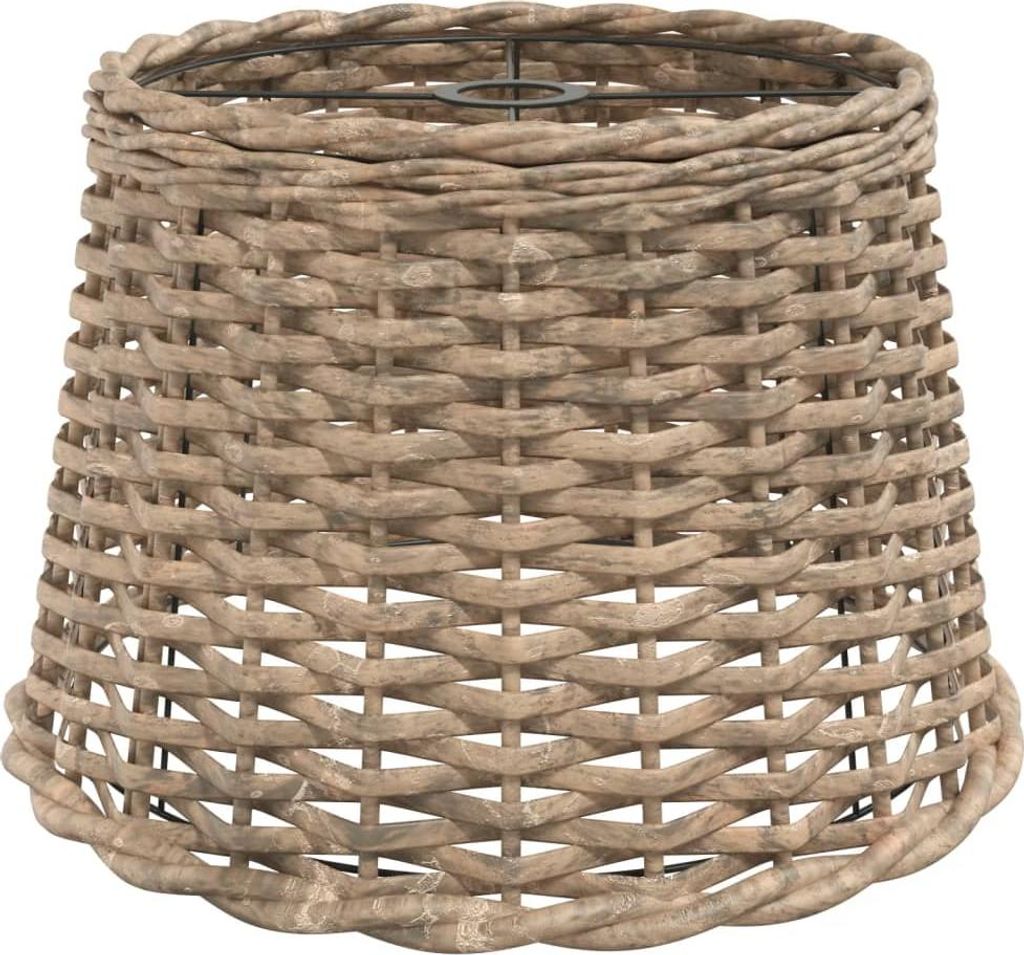 vidaXL Stínidlo hnědé Ø40x26 cm Proutí Obrázek produktu 