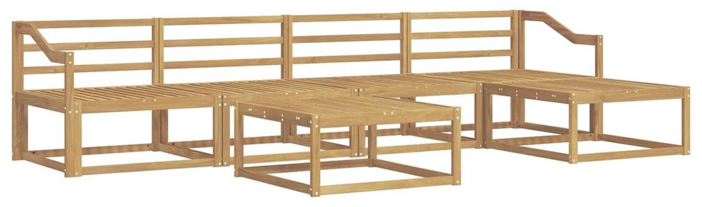 vidaXL Outdoor-Sofagarnitur 6 pcs Weiß 79 x 79 x 37 cm