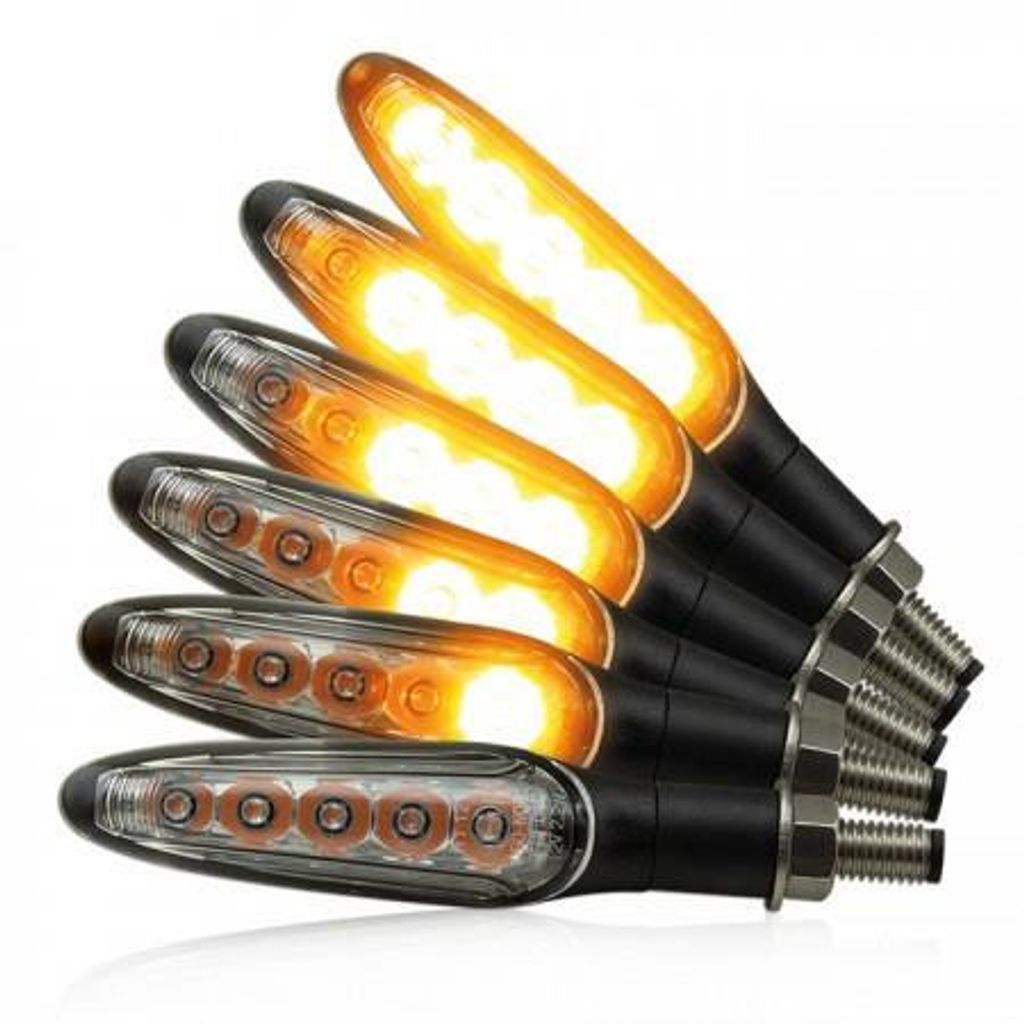 LED-Blinker RUNNER NG SEQ ABS klar schwarz
