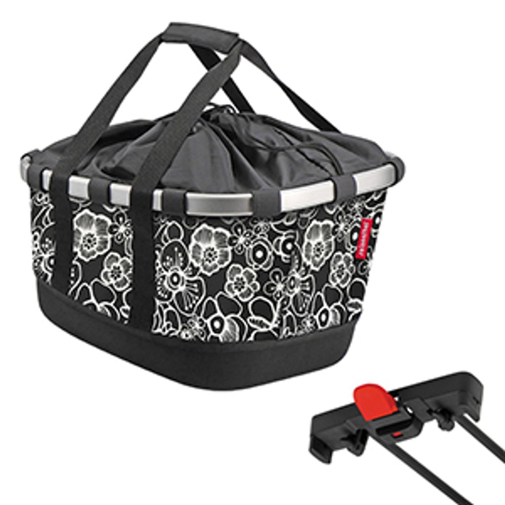 KLICKfix BIKEBASKET GT POUR RACKTIMEFLEUR NOIR Image du produit 
