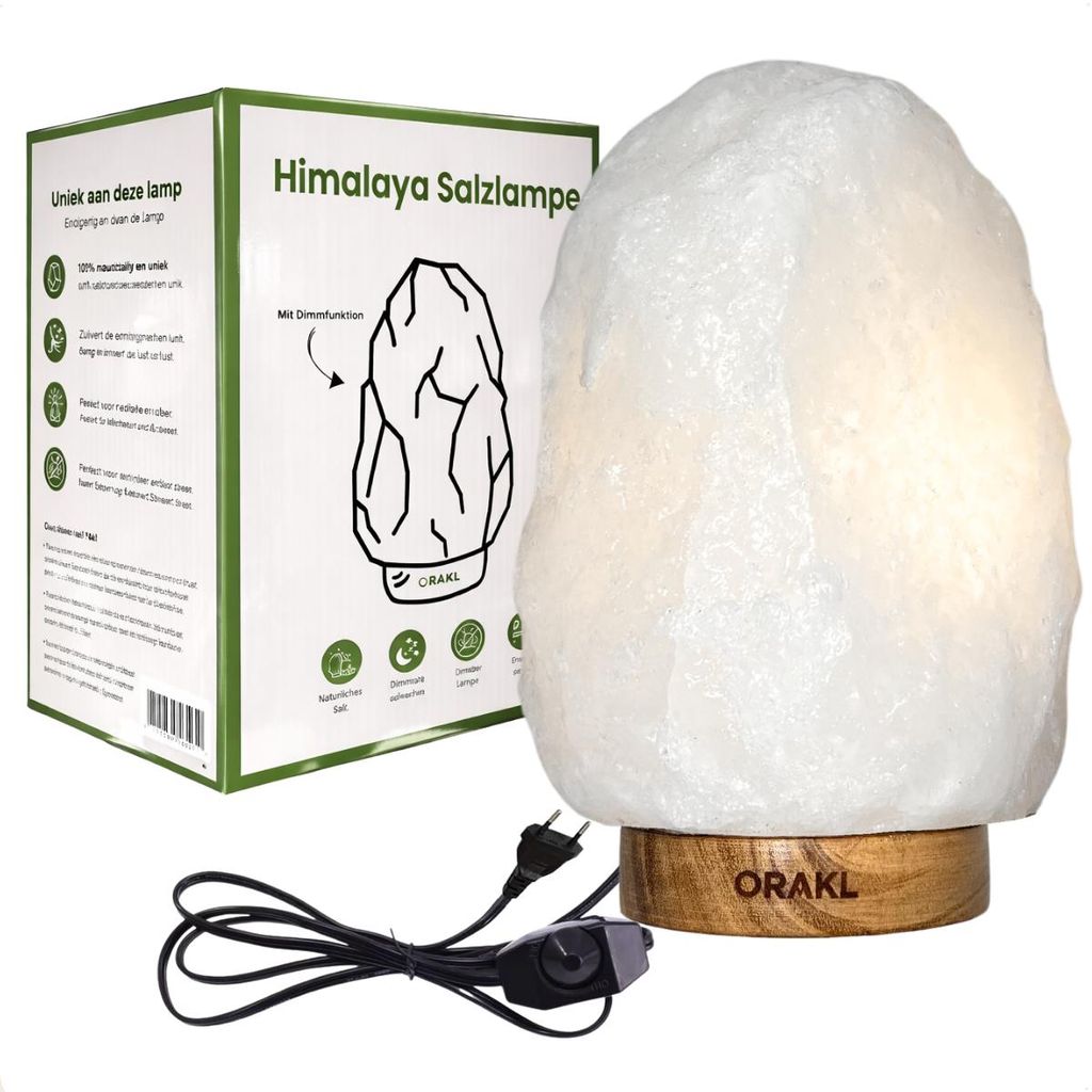 Dimmbare Salzlampe Bliss – 10-12 kg und ca. 32 cm – Produktbild 
