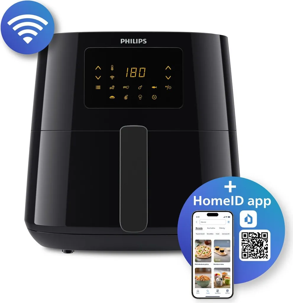 Friteuse Philips HD9280 XL, airfryer connecté à air chaud de 2 kW - 18