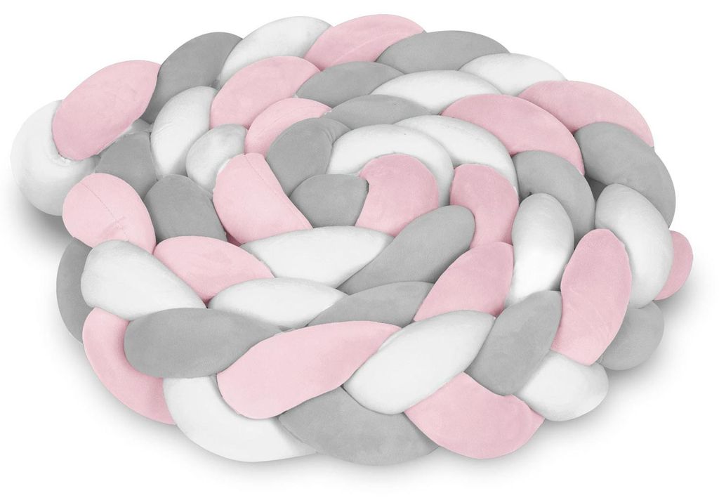 Ricokids 3 m langes Babytragetuch – Rosa und Grau Produktbild 