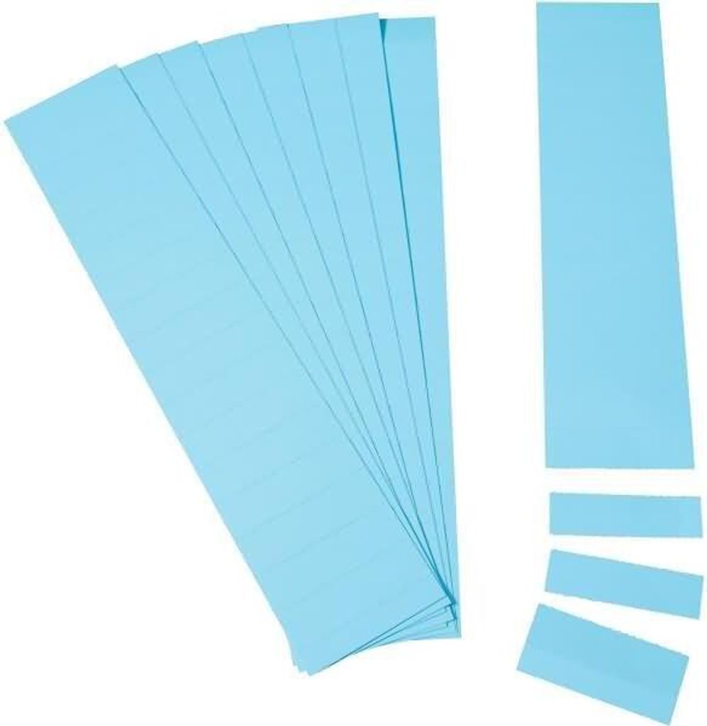 Einsteckkarten für 15mm Einsteckschiene 70x12mm blau VE=220 Stück