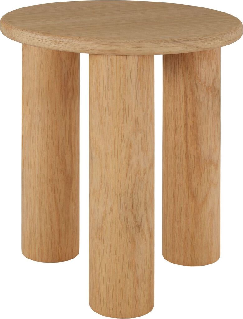 tectake® Beistelltisch Sisi, rund, Beine aus Massivholz Produktbild 