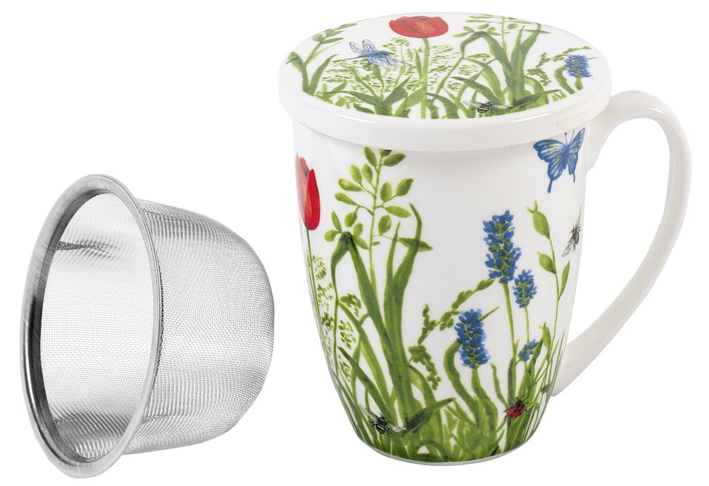 Tazza da tè 'Fiore' 2 assortiti Immagine del prodotto 