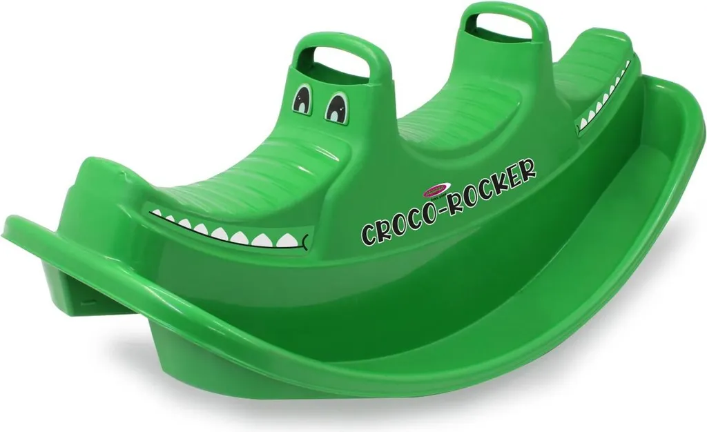 Croco Rocker Verde Dondolo Tre Posti per Bambini - Offerta Online