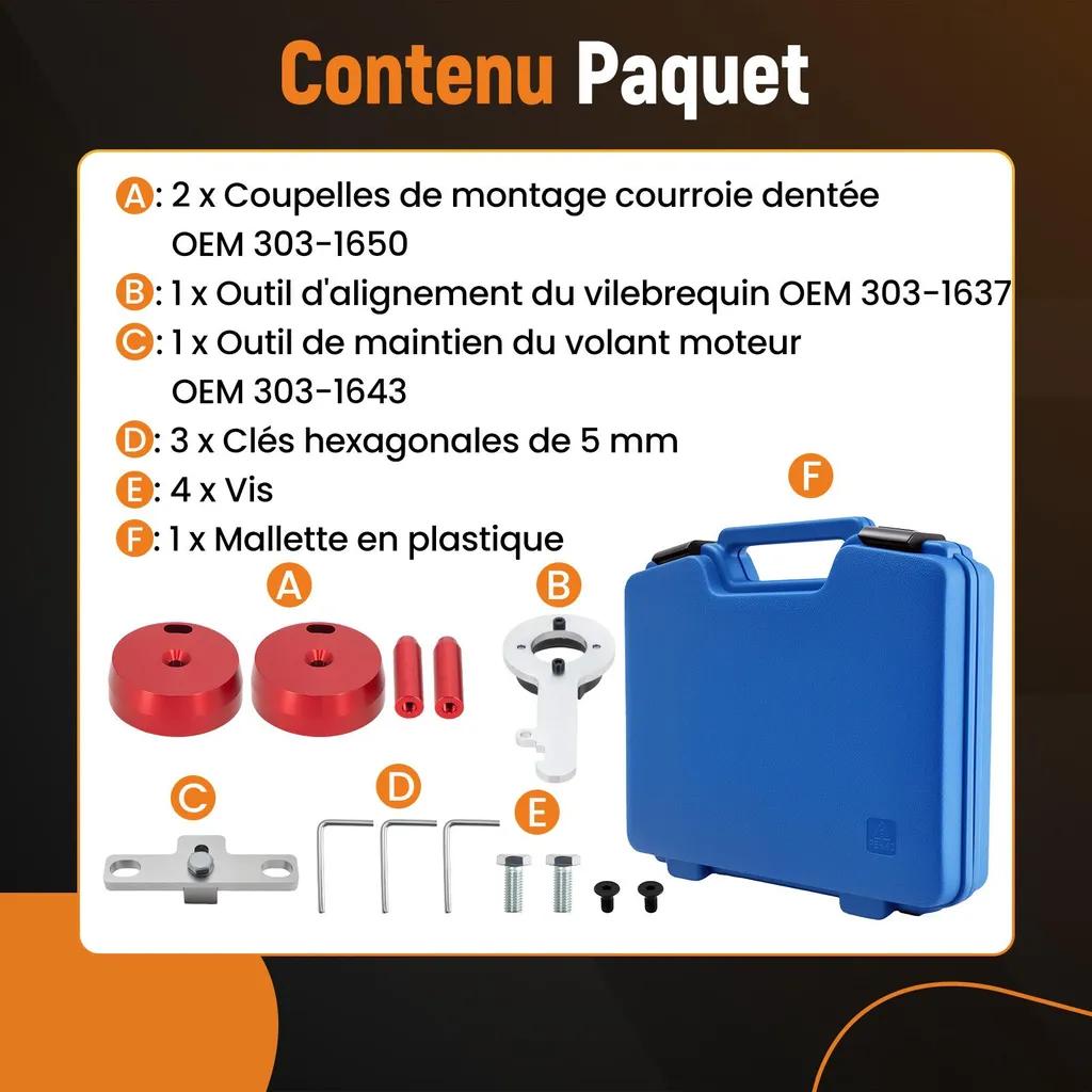 Outil de Calage Distribution pour Ford Transit et S-Max 2018 à 2019 - 6