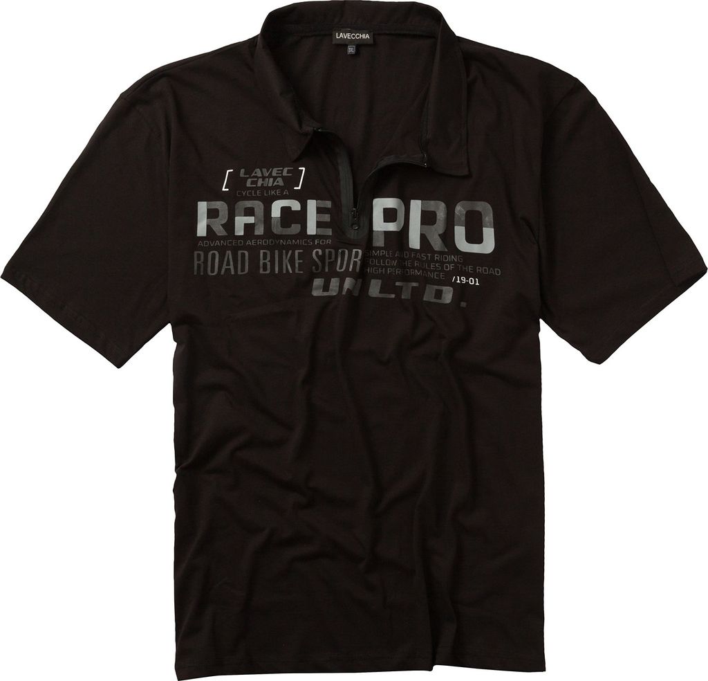 Lavecchia Herren Poloshirt LV-2030 Schwarz 7XL