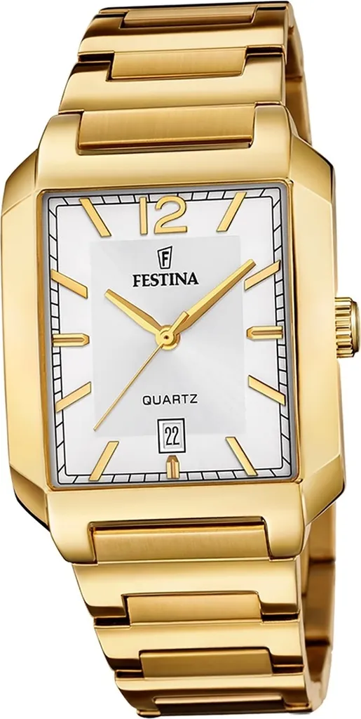 Montre Bracelet Homme Festina Or Fashion - Design Luxe Inoxydable
