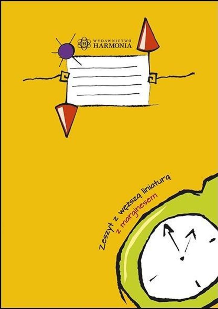 Zeszyt z węższą liniaturą z marginesem