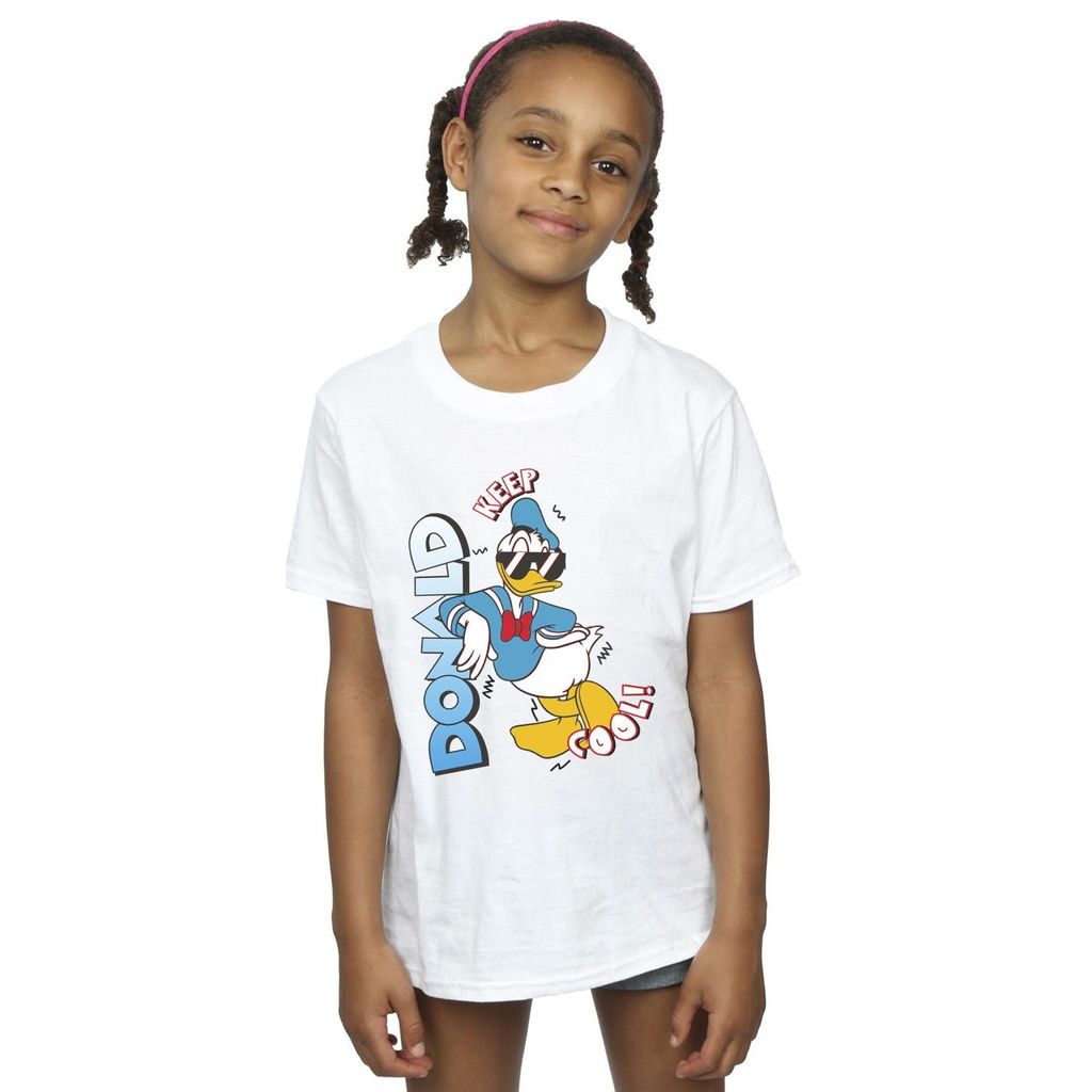 Disney - "Donald Duck Cool" T-Shirt für Mädchen BI29626 (116) (Schwarz)