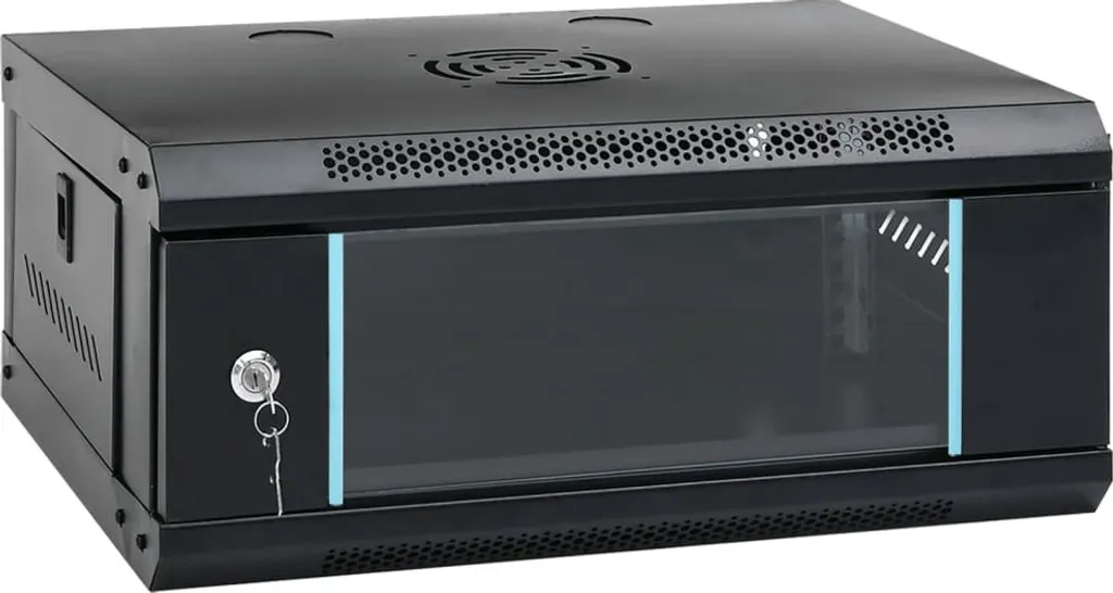 Baie de brassage murale 19'' 4U IP20 compacte pour petit serveur IT