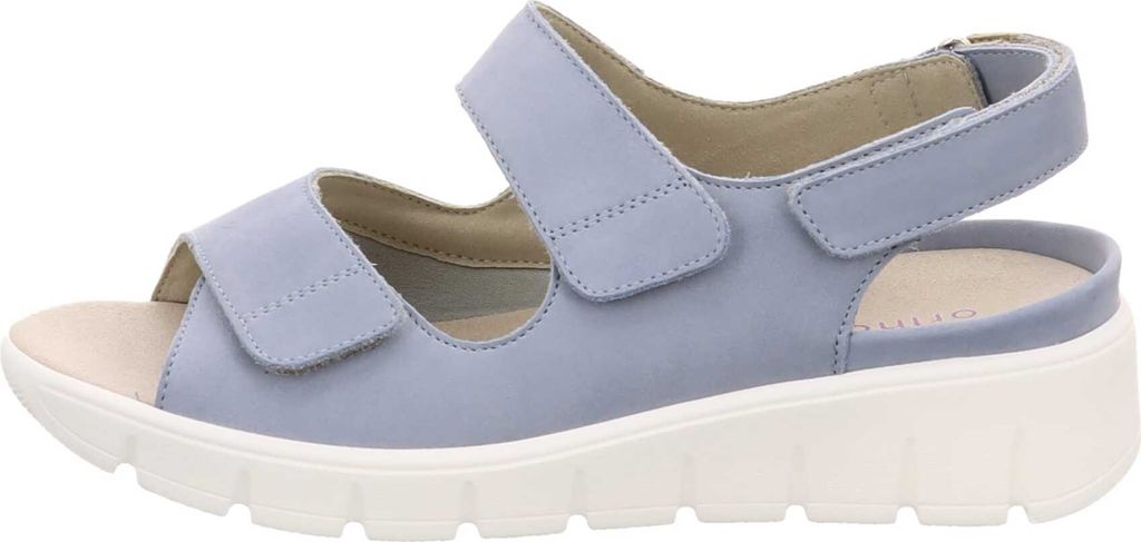 Waldläufer K-Adea Sandale 658k01-206-267, Orthotritt, Denver (Nubukleder) / Nalastretch, Sky (hellblau), Weite K 41