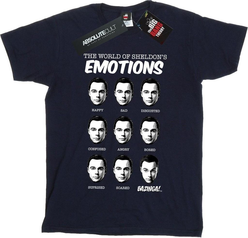 The Big Bang Theory - T-Shirt für Jungen BI593 (128) (Marineblau)