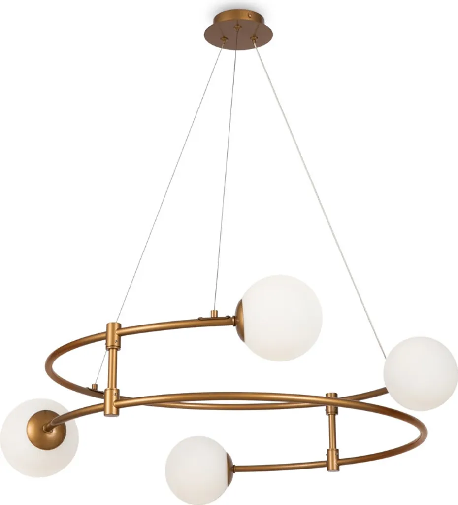 Suspension Maytoni BALANCE Dorée 4 Ampoules G9 Design Moderne Ø 61 cm