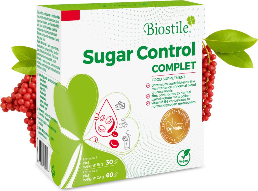 Biostile Sugar Control Complete – Supporta il metabolismo Immagine del prodotto 