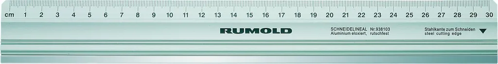 Règle à découper Rumold 938105 en aluminium de 50 cm avec bord acier
