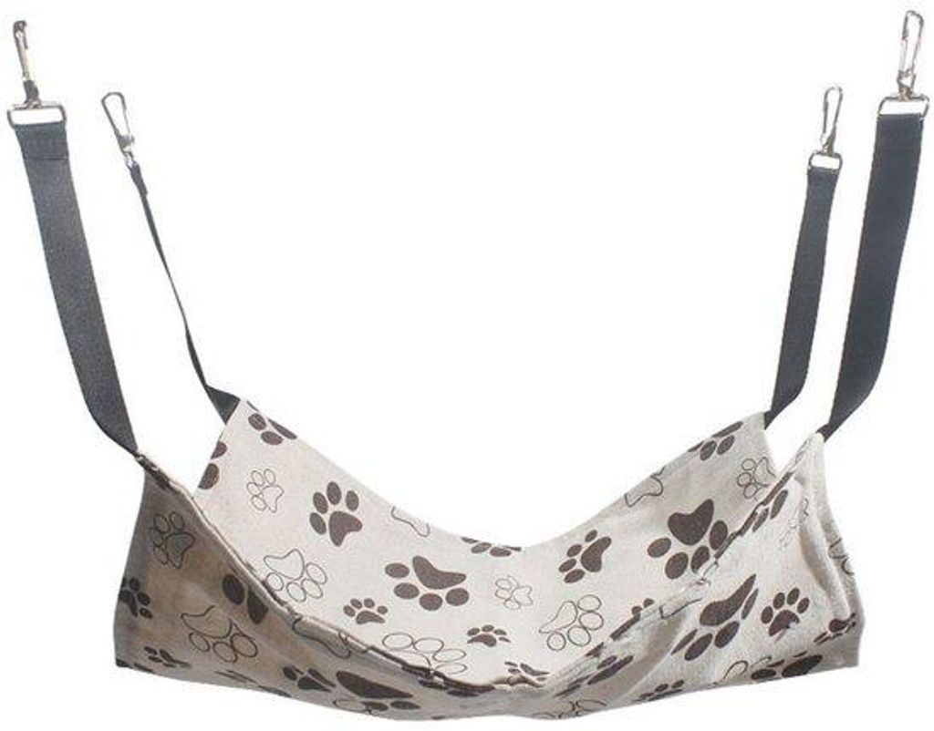 Kleiner Hunde- und Katzenhangmat - leichtes Hunde- und Katzenbett - Sommer- und Frühjahrshangmat - waschbar - für Hunde bis 9 kg - 53 x 35 cm