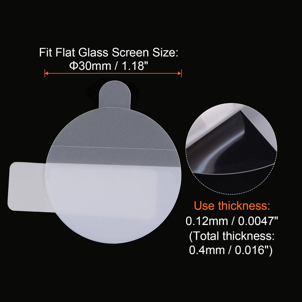 3 Stš¹ck Uhrenglas Displayschutzfolien 30mm HD High Definition Anti-Kratz-Wasserdicht Ultra-Dš¹nn TPU Universal Smartwatch Bildschirmschutzfoli...