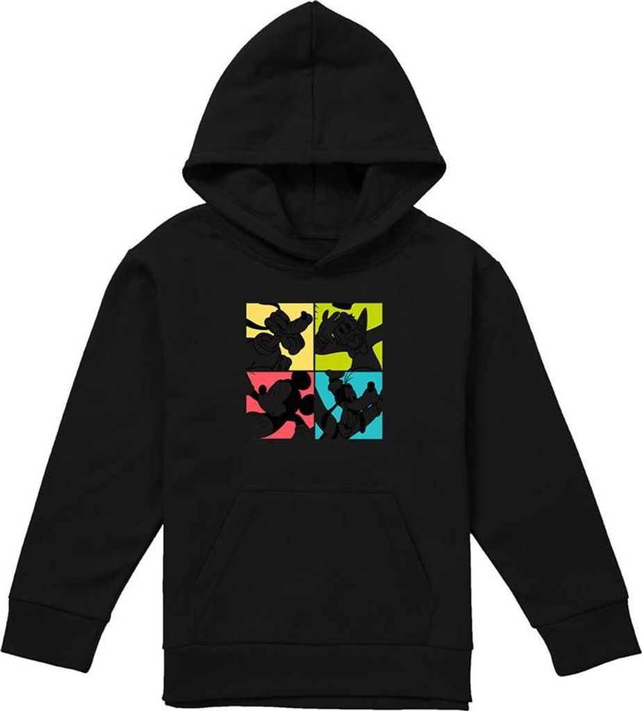 Mickey Mouse - Kapuzenpullover für Kinder TV22817 (152-158) (Schwarz)