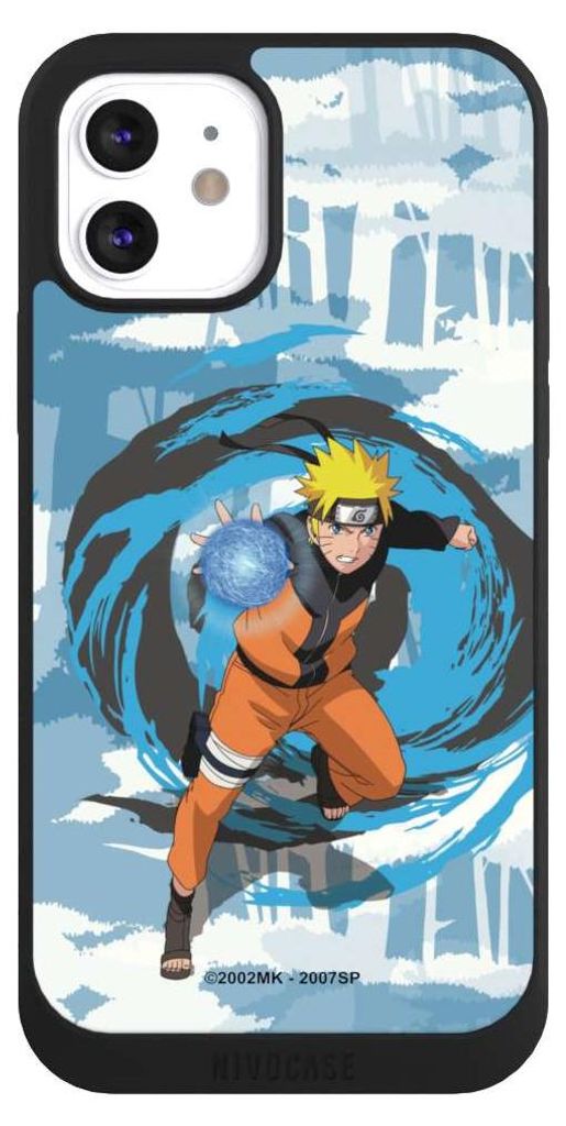 NIVOCASE Handyhülle für Apple iPhone 12 Hülle NIVOpure Case Schwarz Manga Naruto Shippuden Offizielles Lizenzprodukt