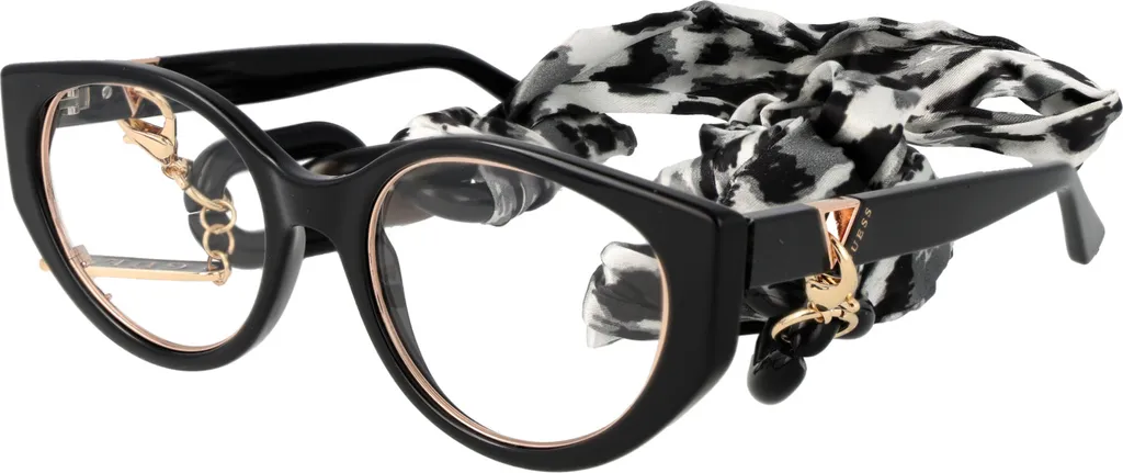 Guess GU2885 001 52 - Occhiali da Vista Donna Cat-Eye Nero Lucido