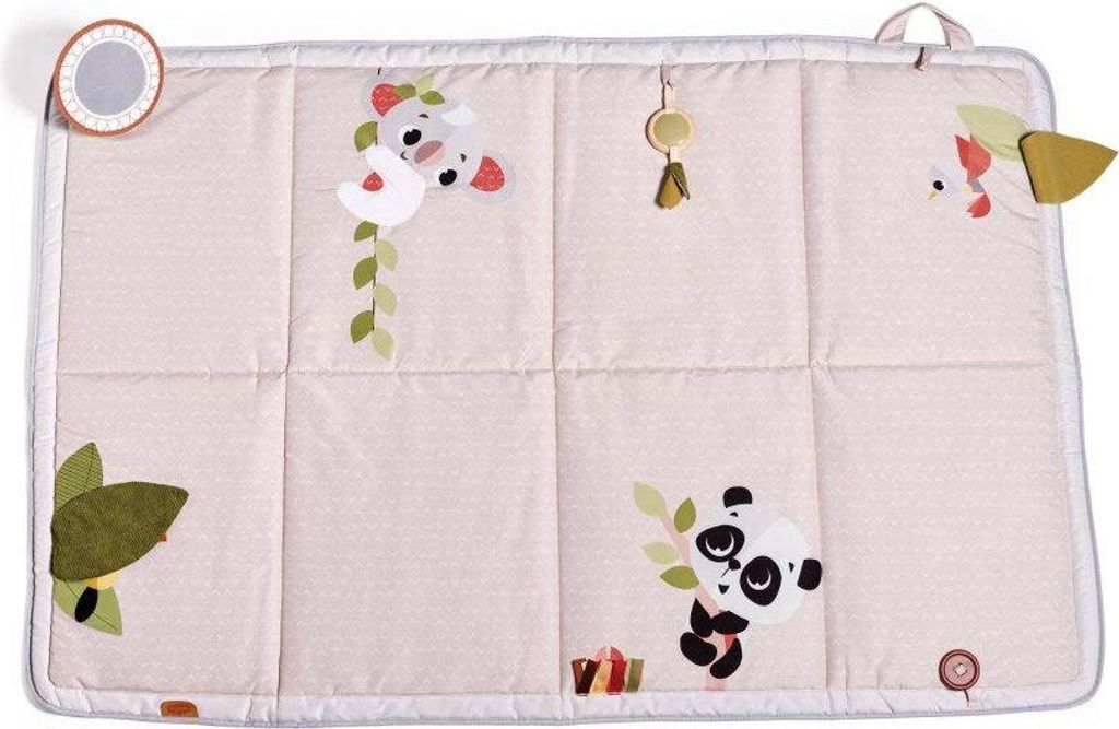 Tiny Love Super Mat, Spielmatte Baby, faltbare Spieldecke (150 x 100 cm), 0+ Monate, 6 Aktivitäten, Krabbeldecke Baby,12 Meilensteinkarten, Boho Chic