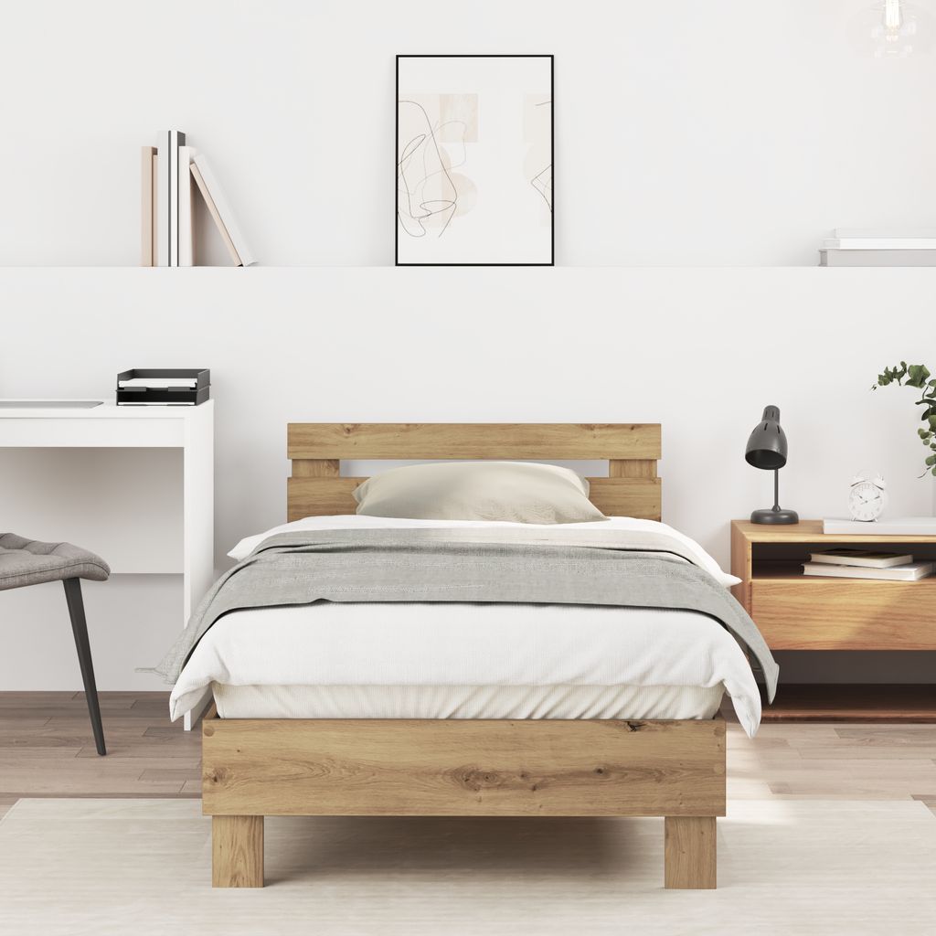 Bettrahmen Eichenbett Massivholz Eiche 90 x 200 cm, Klassische Betten DesignMöbel Neu