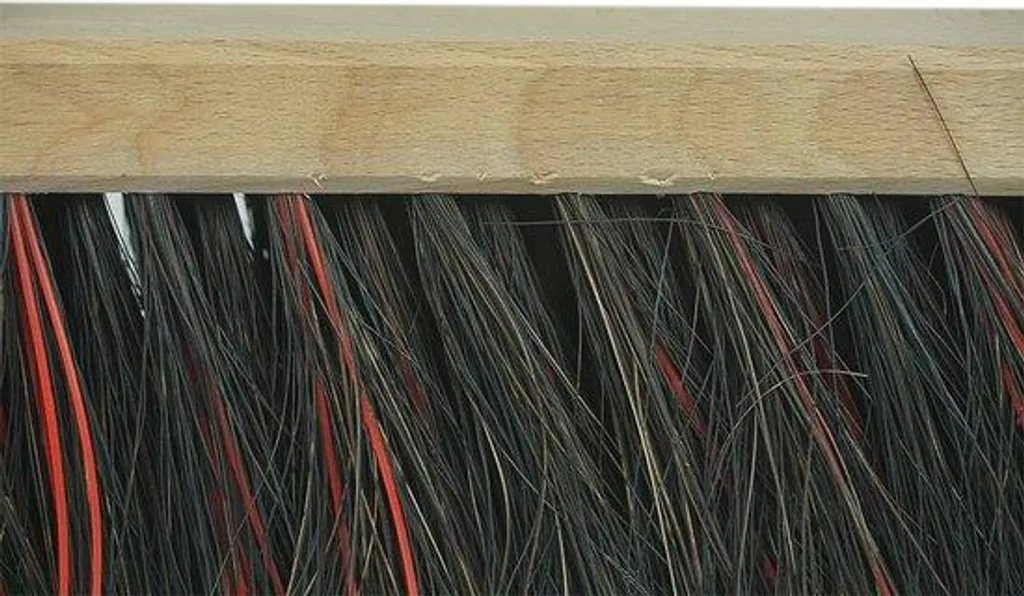 Balai de jardin extérieur en bois 40cm - Brosse mélange performante