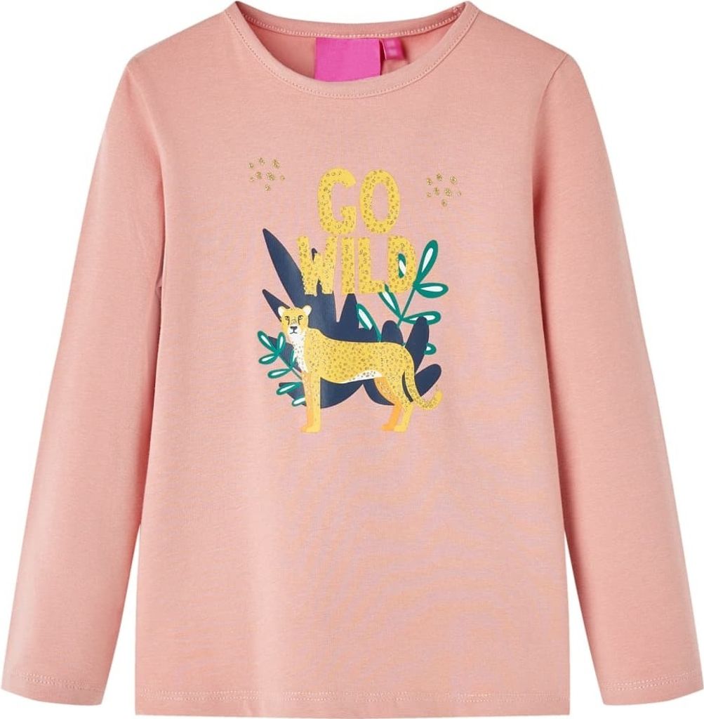Kinder-Langarmshirt Hellrosa 128 Produktbild 