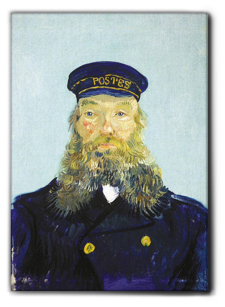 Giallobus - Der Postbote Roulin - Vincent Van Gogh - 35L x 50W cm - Bild - Premium Loom Canvas mit hoher Dicke