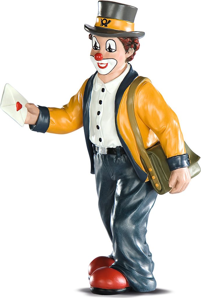Gilde Clown, "Die gute Nachricht", Kunstharz, mehrfarbig, Produktbild 