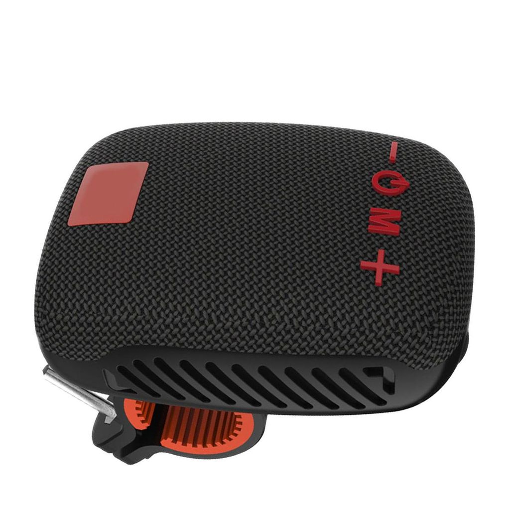 Fahrrad Bluetooth Lautsprecher, Tragbarer Wasserdichter Kabelloser Lautsprecher für Fahrradwanderungen, Plug-in Radio (Black)